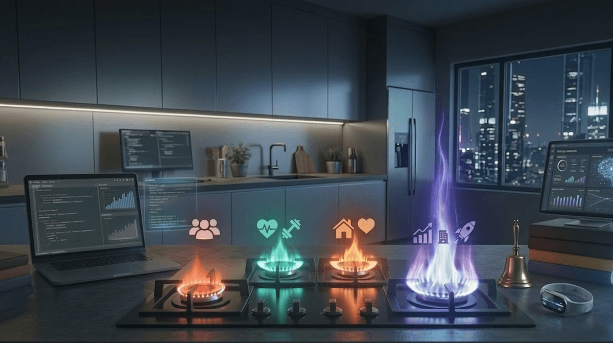 The Hidden Price of Extraordinary Success: The Four Burners Theory